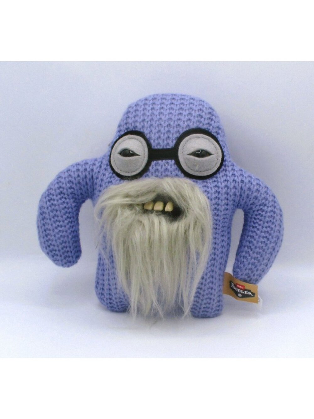 Zuru Fuggler Mr. Needles Old Fogies Plush  Purple Monster Beard Teeth